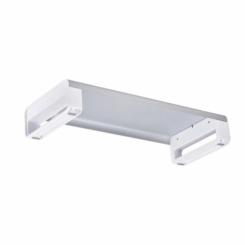 Suporte ergonómico para monitor StarTech.com, até 15 kg, altura fixa 9 cm, suporte para monitor/portátil de secretária, plataforma em aço, montagem rápida, otimizar a superfície da secretária