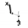 Suporte de secretária para monitor StarTech.com para ecrãs 27 polegadas 16:9 ou 30 polegadas 21:9 ultrawide, VESA 75x75/100x100, ajustes do braço sem ferramentas, fixação em C/por passagem na secretária, braço com mola