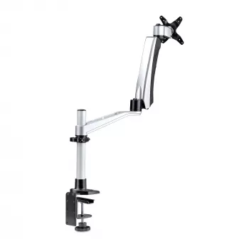 Suporte de secretária para monitor StarTech.com para ecrãs 27 polegadas 16:9 ou 30 polegadas 21:9 ultrawide, VESA 75x75/100x100, ajustes do braço sem ferramentas, fixação em C/por passagem na secretária, braço com mola