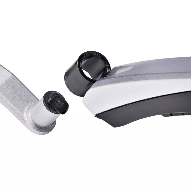 Suporte de secretária para monitor StarTech.com para ecrãs 27 polegadas 16:9 ou 30 polegadas 21:9 ultrawide, VESA 75x75/100x100, ajustes do braço sem ferramentas, fixação em C/por passagem na secretária, braço com mola
