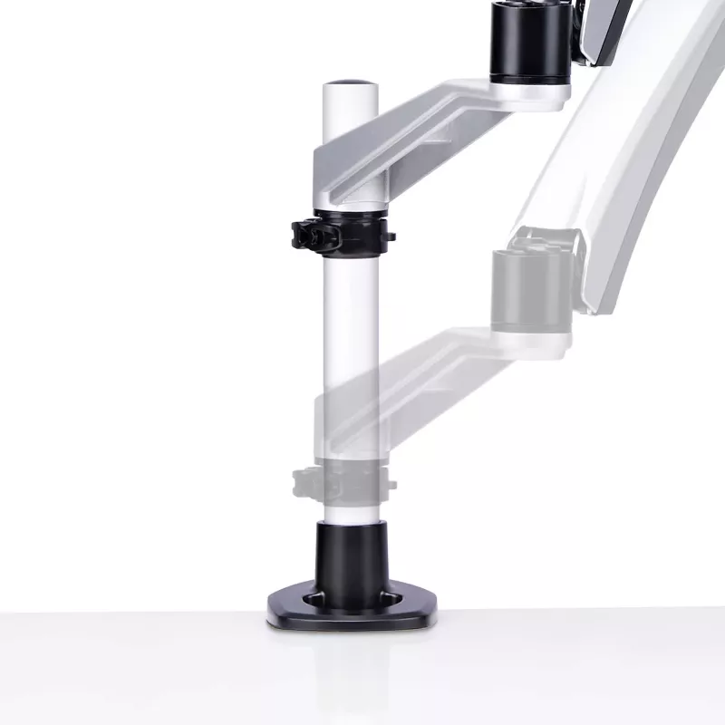 Suporte de secretária para monitor StarTech.com para ecrãs 27 polegadas 16:9 ou 30 polegadas 21:9 ultrawide, VESA 75x75/100x100, ajustes do braço sem ferramentas, fixação em C/por passagem na secretária, braço com mola