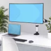 Suporte de secretária para monitor StarTech.com para ecrãs 27 polegadas 16:9 ou 30 polegadas 21:9 ultrawide, VESA 75x75/100x100, ajustes do braço sem ferramentas, fixação em C/por passagem na secretária, braço com mola