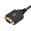 Cabo adaptador USB para série null modem StarTech.com de 3 m (10 pés), parafusos/porcas DB9 substituíveis, retenção COM, USB-A para RS232, FTDI, proteção ESD nível 4, Windows/macOS/ChromeOS/Linux - caixa TPE robusta