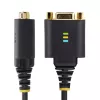Cabo adaptador USB para série null modem StarTech.com de 30 cm, retenção COM, FTDI, USB-A para DB9 RS232, porcas/parafusos DB9 substituíveis, Windows/macOS/Linux