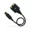 Cabo adaptador USB para série null modem StarTech.com de 30 cm, retenção COM, FTDI, USB-A para DB9 RS232, porcas/parafusos DB9 substituíveis, Windows/macOS/Linux