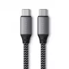 Cabo USB-C para USB-C Satechi ST-TCC2MM — 2 m, preto/cinzento, 0,48 Gbit/s