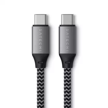 Cabo USB-C para USB-C Satechi ST-TCC2MM — 2 m, preto/cinzento, 0,48 Gbit/s