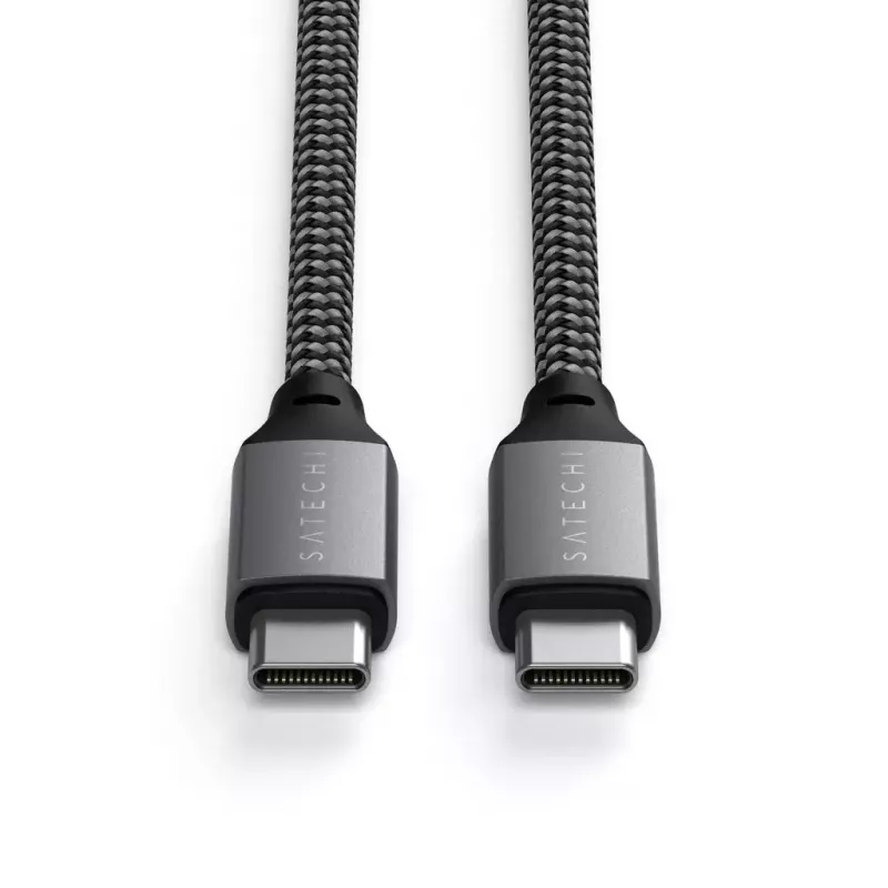 Cabo USB-C para USB-C Satechi ST-TCC2MM — 2 m, preto/cinzento, 0,48 Gbit/s