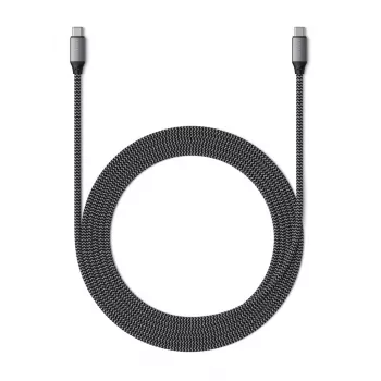 Cabo USB-C para USB-C Satechi ST-TCC2MM — 2 m, preto/cinzento, 0,48 Gbit/s