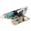 Placa serial PCI Express 2 portas StarTech.com, placa serial PCIe dual port RS232 (DB9), UART 16C1050, suportes standard ou low-profile, retenção COM, para Windows e Linux