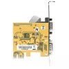Placa serial PCI Express 2 portas StarTech.com, placa serial PCIe dual port RS232 (DB9), UART 16C1050, suportes standard ou low-profile, retenção COM, para Windows e Linux
