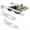 Placa serial PCI Express 2 portas StarTech.com, placa serial PCIe dual port RS232 (DB9), UART 16C1050, suportes standard ou low-profile, retenção COM, para Windows e Linux