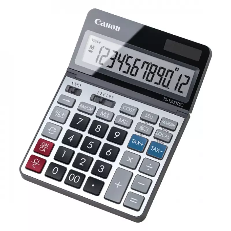Calculadora de secretária Canon TS-1200TSC Basic metálica