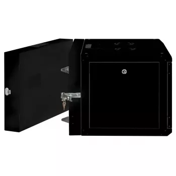 Rack de parede ROLINE Pro 7U 600x600 LxP duas partes oscilante preto, IP20, 50 kg