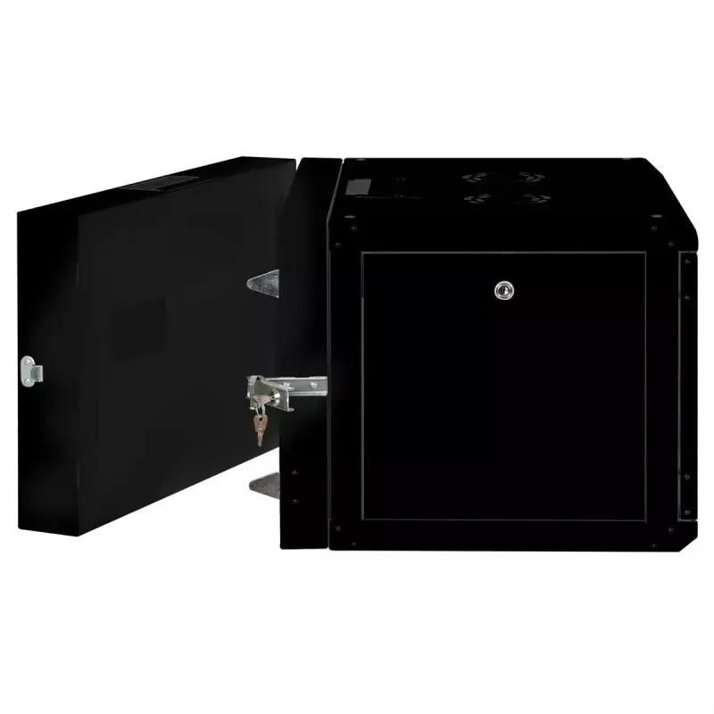 Rack de parede ROLINE Pro 7U 600x600 LxP duas partes oscilante preto, IP20, 50 kg