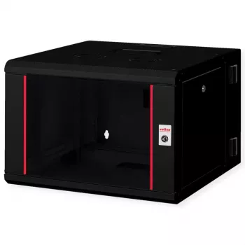 Rack de parede ROLINE Pro 7U 600x600 LxP duas partes oscilante preto, IP20, 50 kg