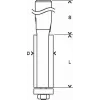 Bosch 2 608 628 346 fresa para laminado 1 peça