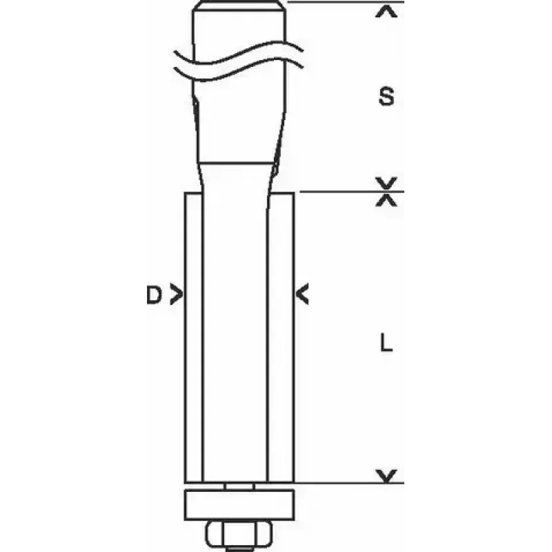 Bosch 2 608 628 346 fresa para laminado 1 peça