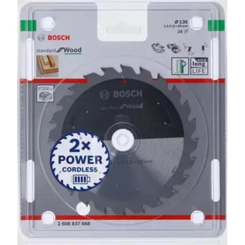 Bosch 2608837668 disco de serra circular, 136 mm