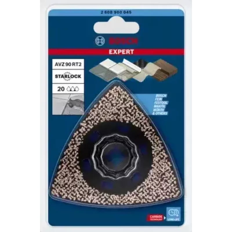 Bosch Expert AVZ 90 RT2 2608900045 prato de lixa delta, 90 mm, grão 20