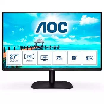 AOC B2 27B2QAM monitor de computador 68,6 cm (27 polegadas) 1920 x 1080 píxeis Full HD LED preto