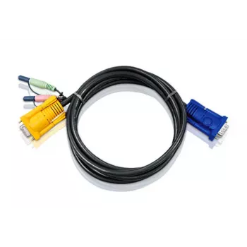 ATEN 2L5203A cabo KVM, preto, 3 m