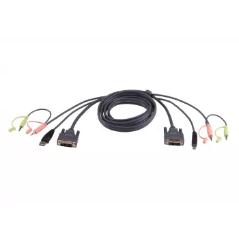 ATEN cabo KVM DVI-D USB 1,8m