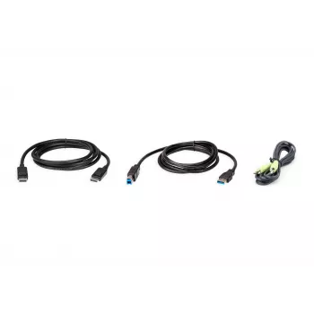 Cabo KVM ATEN 2L-7D02UDPX3 1,8 m USB DisplayPort