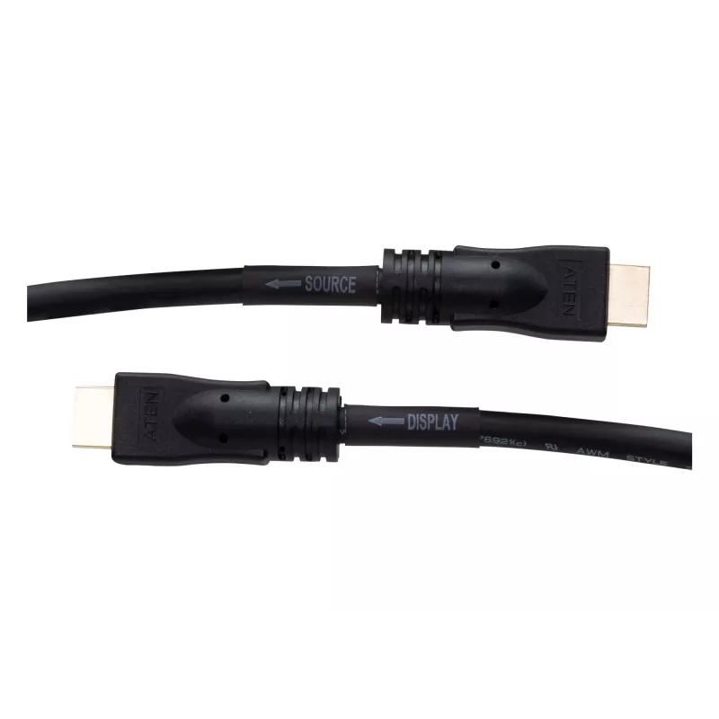 ATEN 2L-7D20H cabo HDMI de alta velocidade com Ethernet, HDMI (M) para HDMI (M), 20 m, suporte 4K, blindado, preto