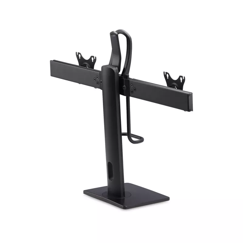 StarTech.com 2MC1S-MONITOR-STAND Crossbar suporte de secretária para dois monitores 17–27 polegadas, VESA, plástico/alumínio/aço, preto