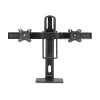 StarTech.com 2MC1S-MONITOR-STAND Crossbar suporte de secretária para dois monitores 17–27 polegadas, VESA, plástico/alumínio/aço, preto