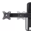 StarTech.com 2MC1S-MONITOR-STAND Crossbar suporte de secretária para dois monitores 17–27 polegadas, VESA, plástico/alumínio/aço, preto