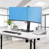 StarTech.com 2MC1S-MONITOR-STAND Crossbar suporte de secretária para dois monitores 17–27 polegadas, VESA, plástico/alumínio/aço, preto