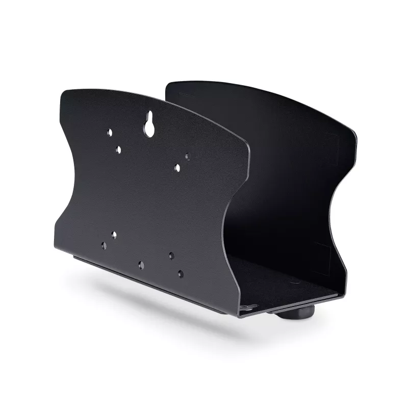 StarTech.com suporte de parede para PC, suporta computadores de secretária até 18 kg, ajuste sem ferramentas 50–200 mm, suporte/prateleira robusta de parede para caixa/torre de PC