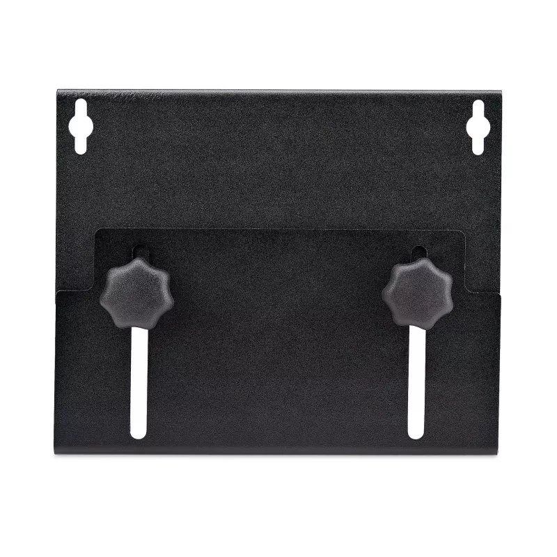 StarTech.com suporte de parede para PC, suporta computadores de secretária até 18 kg, ajuste sem ferramentas 50–200 mm, suporte/prateleira robusta de parede para caixa/torre de PC