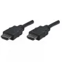 Cabo HDMI Manhattan, 1080p@60Hz (High Speed), 7,5m, macho a macho, preto, totalmente blindado, contactos banhados a ouro, garantia vitalícia