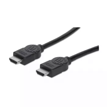 Cabo HDMI Manhattan, 1080p@60Hz (High Speed), 10 m, macho a macho, preto, totalmente blindado, contactos banhados a ouro, garantia vitalícia