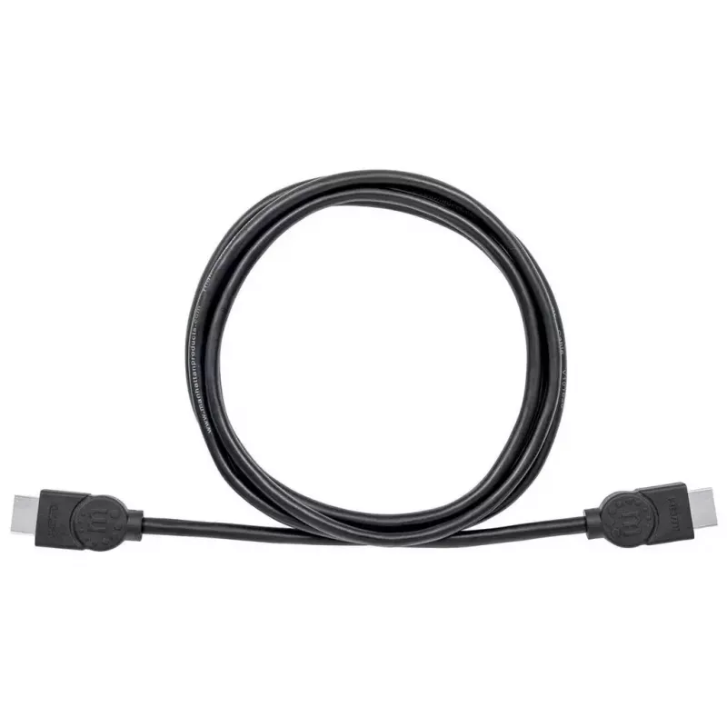 Cabo HDMI Manhattan HDMM2MHS 2m macho a macho preto