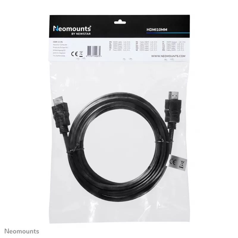 Cabo HDMI Neomounts HDMI10MM – 3 metros