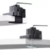 StarTech.com Suporte de secretária para três monitores até três ecrãs de 27 polegadas, VESA 75x75/100x100, ajuste dos braços sem ferramentas, montagem por grampo C/passagem de cabos, braços com apoio de mola