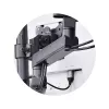 StarTech.com Suporte de secretária para três monitores até três ecrãs de 27 polegadas, VESA 75x75/100x100, ajuste dos braços sem ferramentas, montagem por grampo C/passagem de cabos, braços com apoio de mola