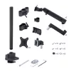 StarTech.com Suporte de secretária para três monitores até três ecrãs de 27 polegadas, VESA 75x75/100x100, ajuste dos braços sem ferramentas, montagem por grampo C/passagem de cabos, braços com apoio de mola