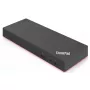 Lenovo 40AN0135EU docking station/replicador de portas para portátil com fios Thunderbolt 3 preto, vermelho