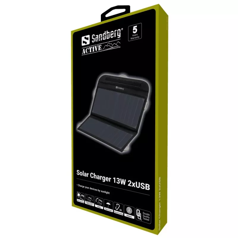 Sandberg carregador solar 13W 2xUSB
