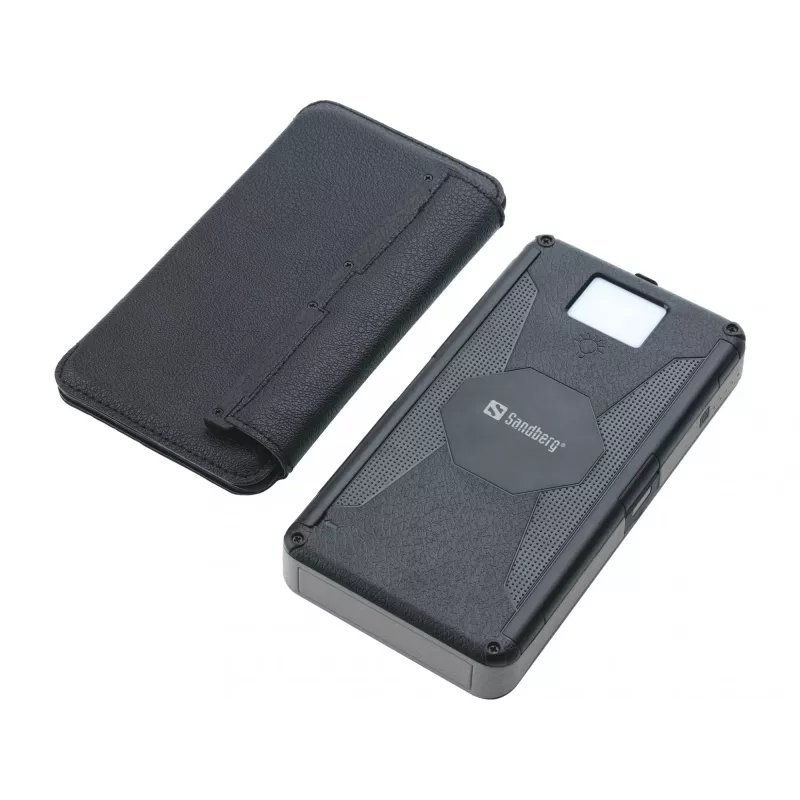 Powerbank Sandberg Solar 6-Panel 20000mAh polímero de lítio preto
