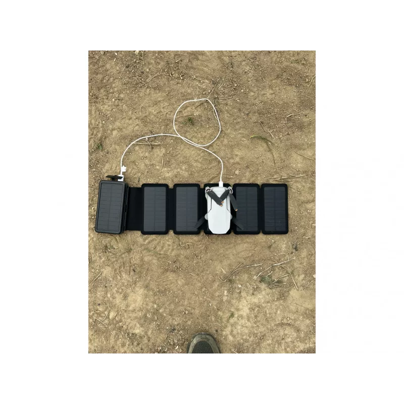 Powerbank Sandberg Solar 6-Panel 20000mAh polímero de lítio preto
