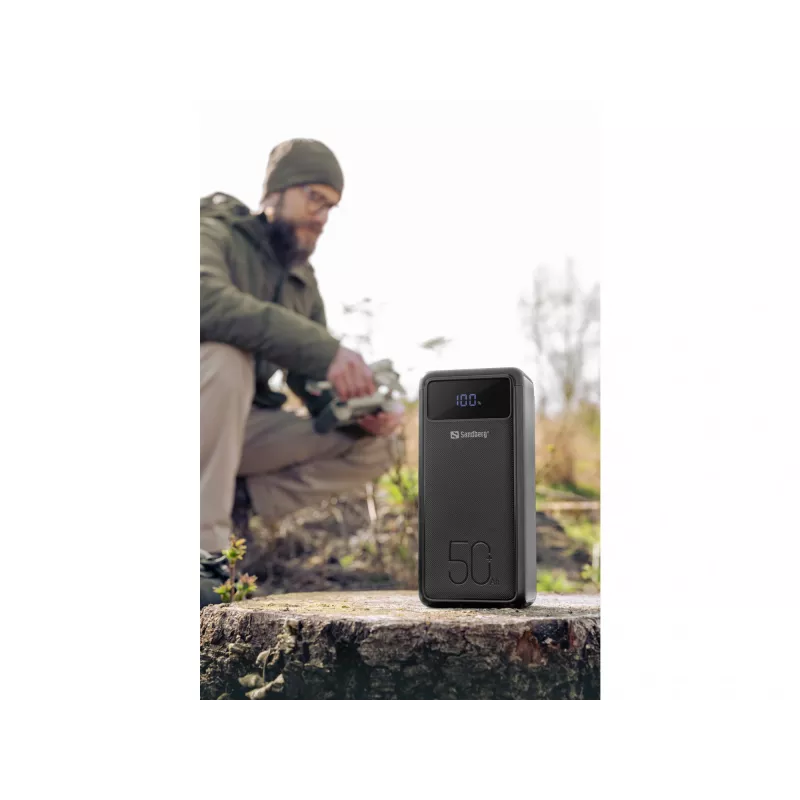 Powerbank portátil Sandberg USB-C PD 130W 50000mAh