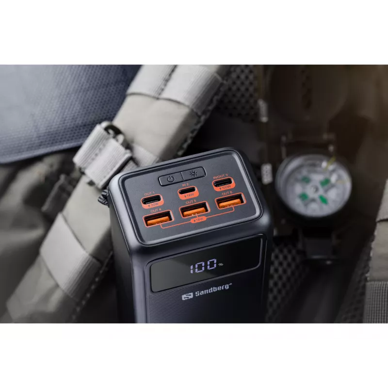 Powerbank portátil Sandberg USB-C PD 130W 50000mAh