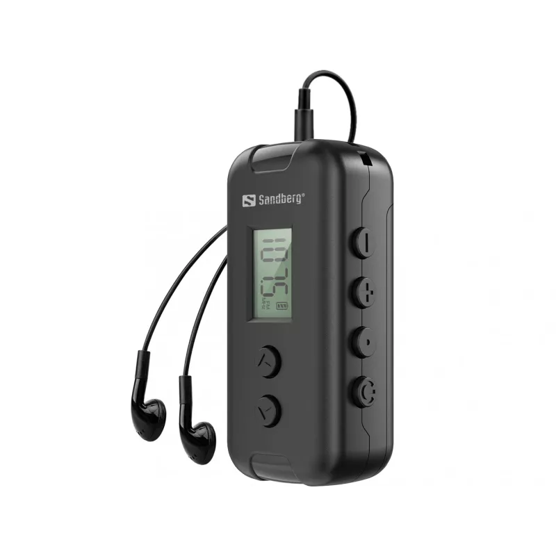 Rádio portátil Sandberg 421-00 FM 76-109 MHz preto