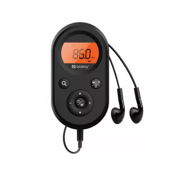 Sandberg Pocket Radio FM+AM recarregável, portátil, AM, FM, 76 - 108 MHz, 522-1710KHz (9KHz) / 520-170KHz (10KHz), Amber, 3.5 mm